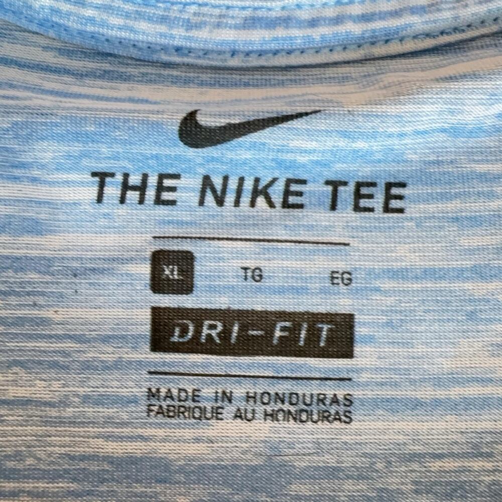 Nike Jordan North Carolina Tar Heels Shirt Mens XL Blue Dri-FIT Long Sleeve - Picture 5 of 11